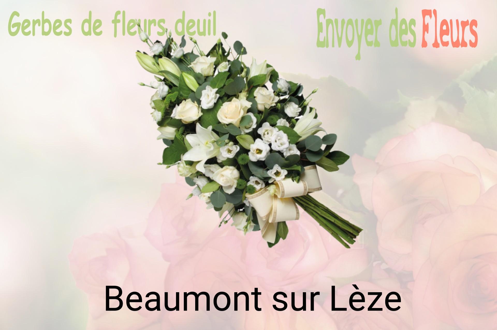 Gerbe de fleurs de deuil livrée à Beaumont-sur-Lèze